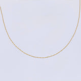 Cadena Veneciana 0.85gr / 15 3/4 in / 0.35mm Oro Amarillo +3 18K ©