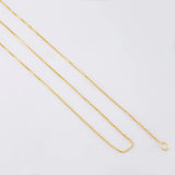 Venetian Chain 0.8 g / 17 3/4 in / 0.5 mm Yellow Gold 18K