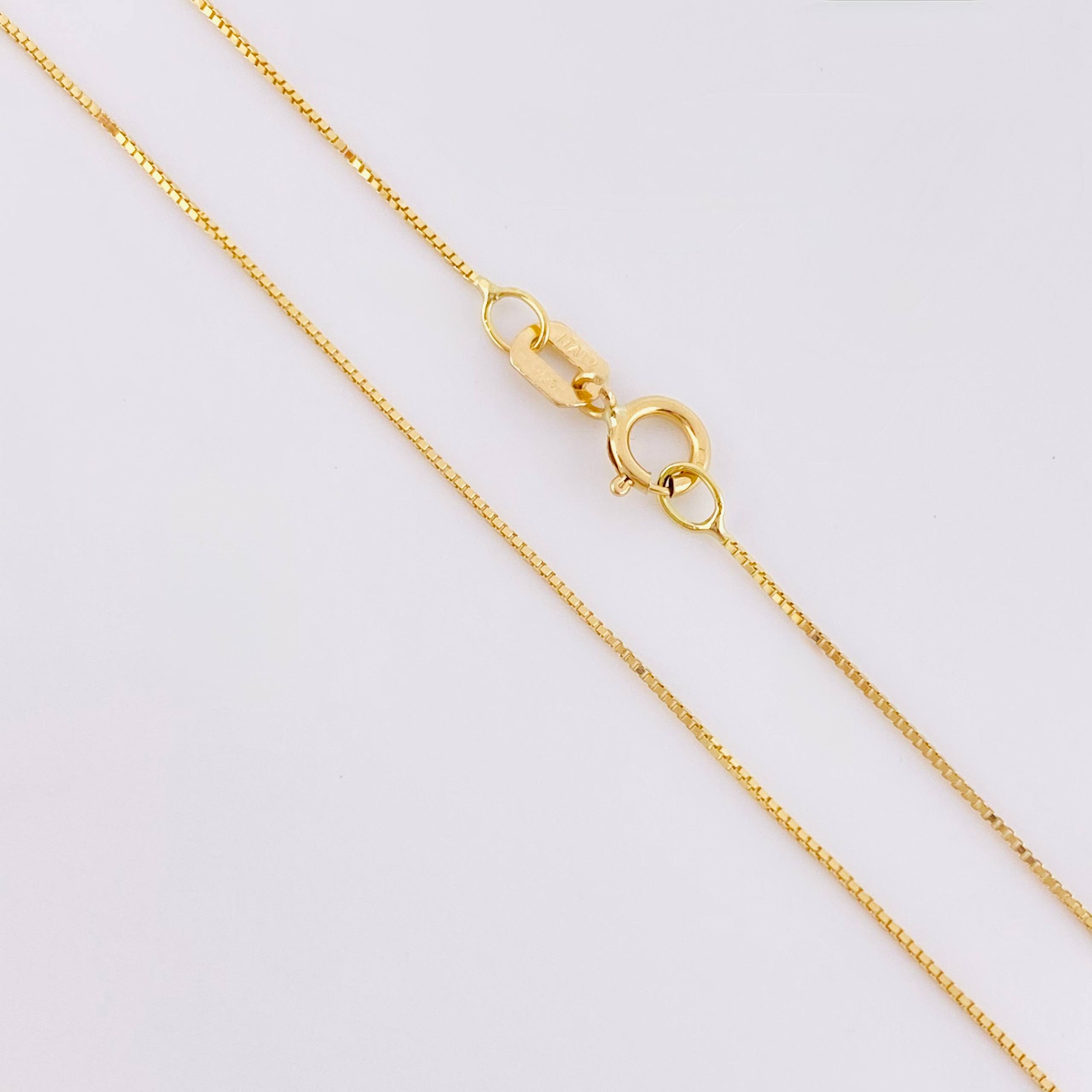 Cadena Veneciana 0.85gr / 15 3/4 in / 0.35mm Oro Amarillo +3 18K