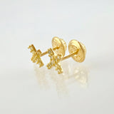 Topos Cruz Tupida 0.75gr / 7.55mm Oro Amarillo 18K *