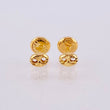 Diamond Cut Stud Earrings 0.6g / in / 5.5mm Yellow Gold 18K