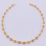 Tobillera Gc 5.05 g / 9 3/4 in / 6.3 mm Tres Oros 18K