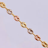 Tobillera Gc 5.05 g / 9 3/4 in / 6.3 mm Tres Oros 18K