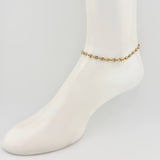 Tobillera Gc 5.05 g / 9 3/4 in / 6.3 mm Tres Oros 18K