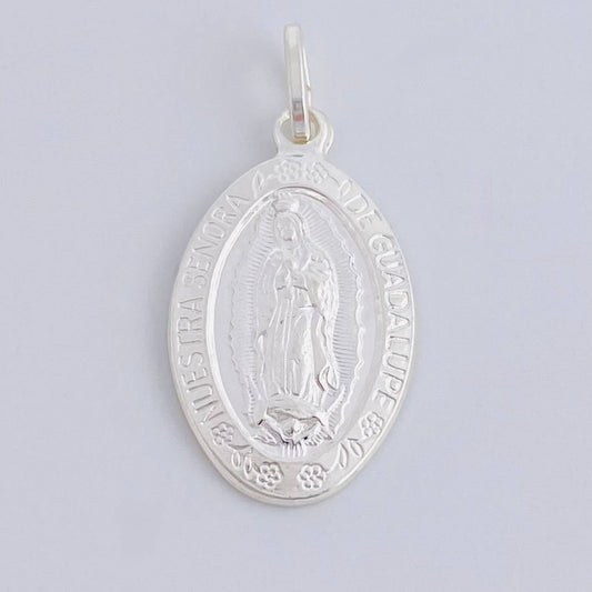 Pendant Virgin of Guadalupe 5.35 g / 1 1/2 in Silver 925