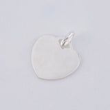 Pendant Heart Plate 1.45 g / 3/4 in Silver 925