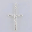 Pendant Cross Christ Flat Ends 3.15 g / 1 3/4 in Silver 925