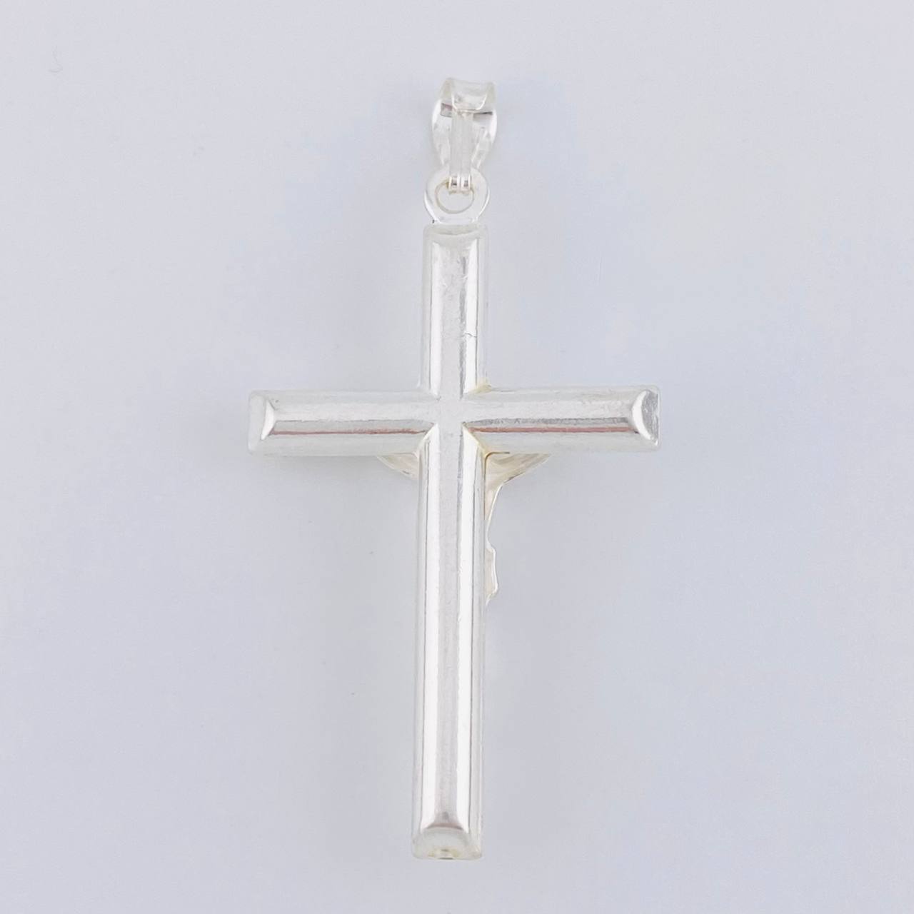 Pendant Cross Christ Flat Ends 3.15 g / 1 3/4 in Silver 925