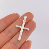 Pendant Cross Christ 1.95 g / 1 1/2 in Silver 925