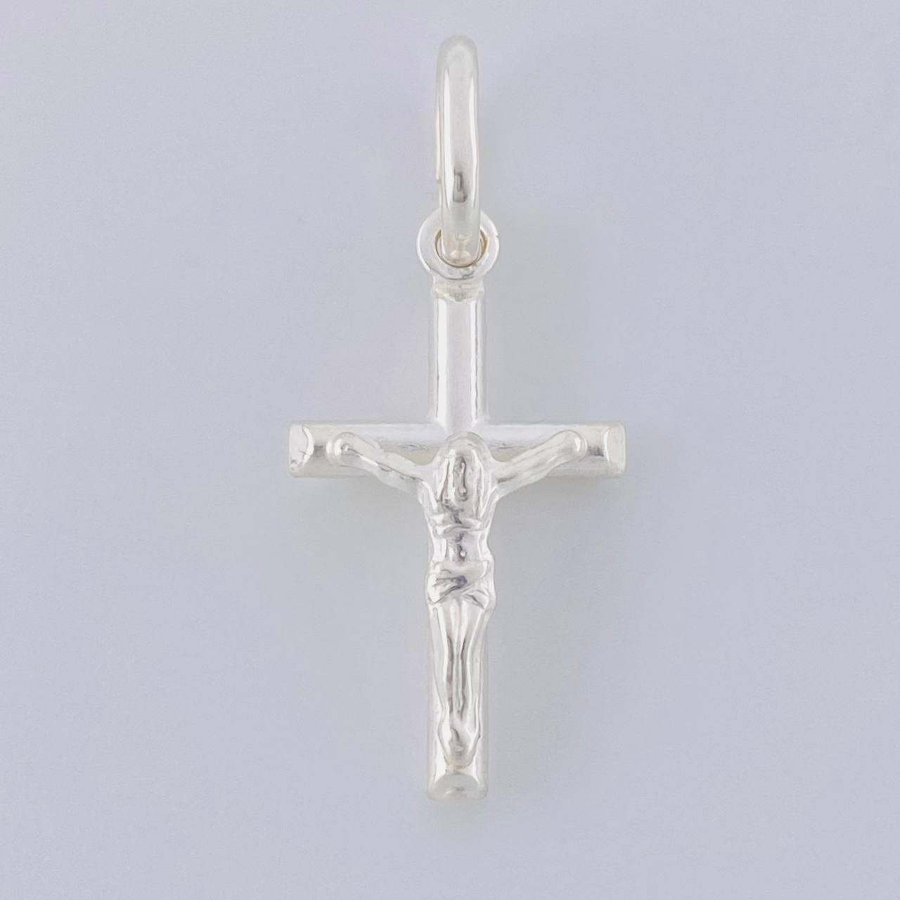 Dije Cruz Cristo 0.95 g / 1 in Plata 925
