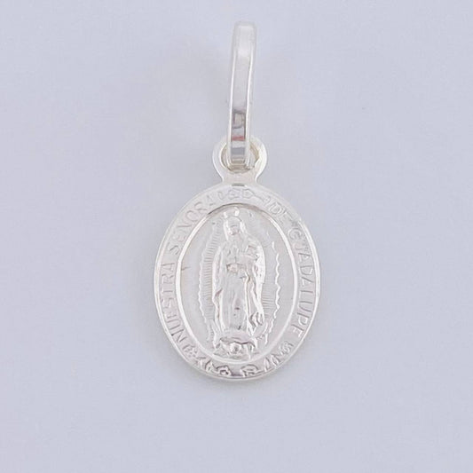 Pendant Virgen Guadalupe 0.75 g / 3/4 in Silver 925