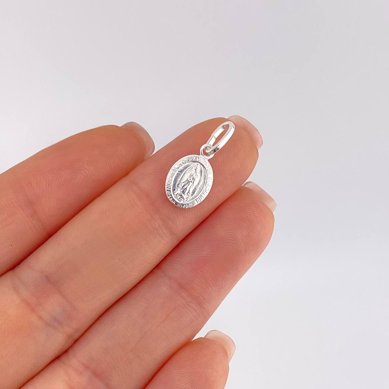 Dije Virgen Guadalupe 0.75 g / 3/4 in Plata 925