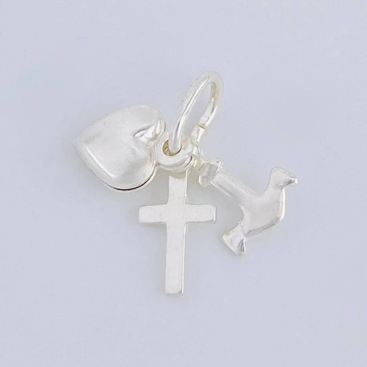 Dije Tres Gracias 1 g / 1/2 in Plata 925