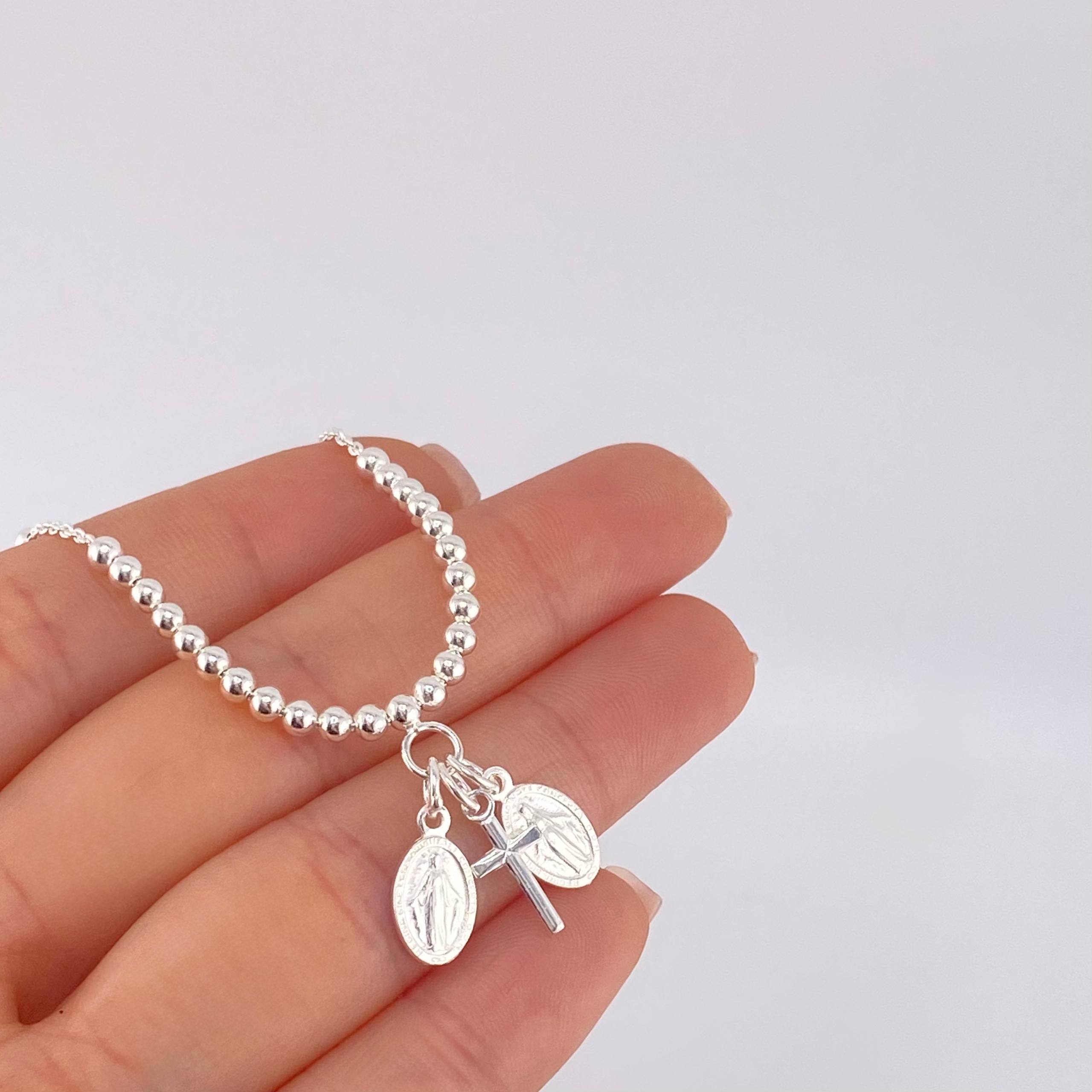 Bracelet Beads Santos Pendants 5 g / 8 1/2 in / 2.3 mm Silver 925