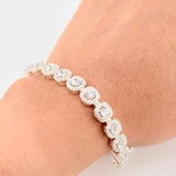 Tennis Bracelet 22.2 g / 7 in / 7.7 mm Silver 925