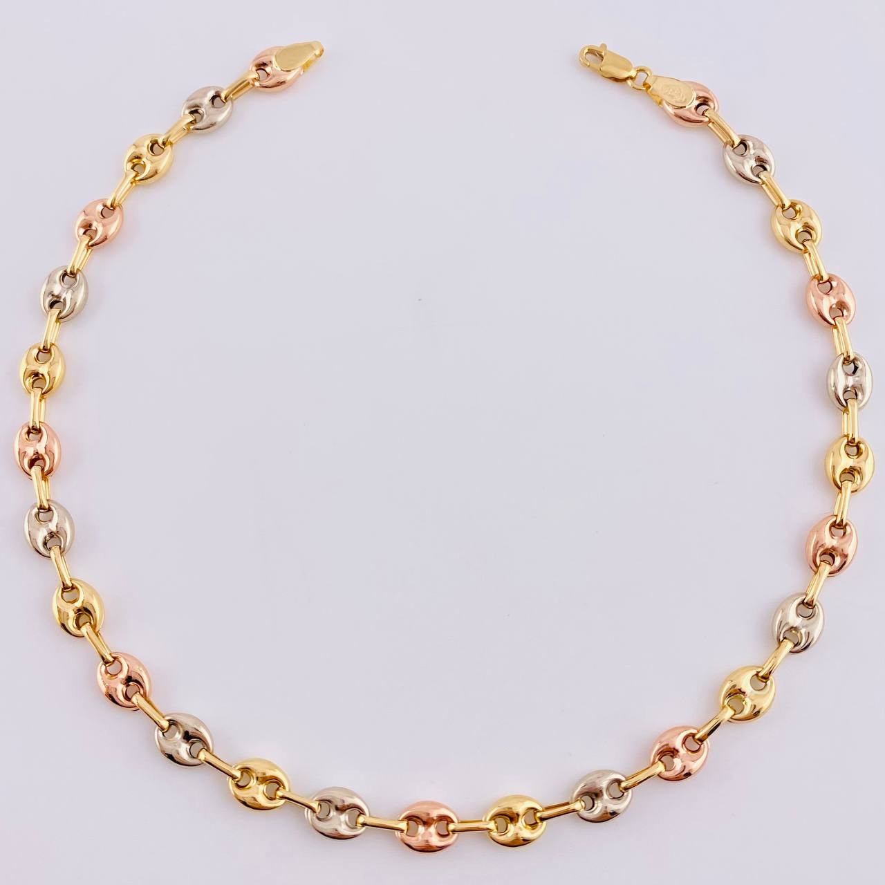 Anklet Gc 4.45 g / 9 3/4 in / 5.2 mm Three Golds 18K