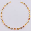 Anklet Gc 4.45 g / 9 3/4 in / 5.2 mm Three Golds 18K