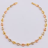 Anklet Gc 4.5 g / 9 3/4 in / 5.1 mm Three Golds 18K