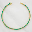Tennis Bracelet Emerald 2.55 carats 9.2g / 8 1/4 in / 2.5mm Yellow Gold 18K
