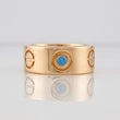 Anillo Tornillo Diamantes 12pts 10.95g / T7 1/4 Oro Rosa 18K