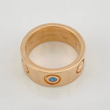 Anillo Tornillo Diamantes 12pts 10.95g / T7 1/4 Oro Rosa 18K