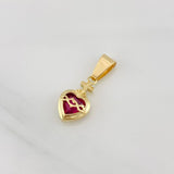 Pendant Heart of Faith 1.45g / 3/4 in Yellow Gold 18K