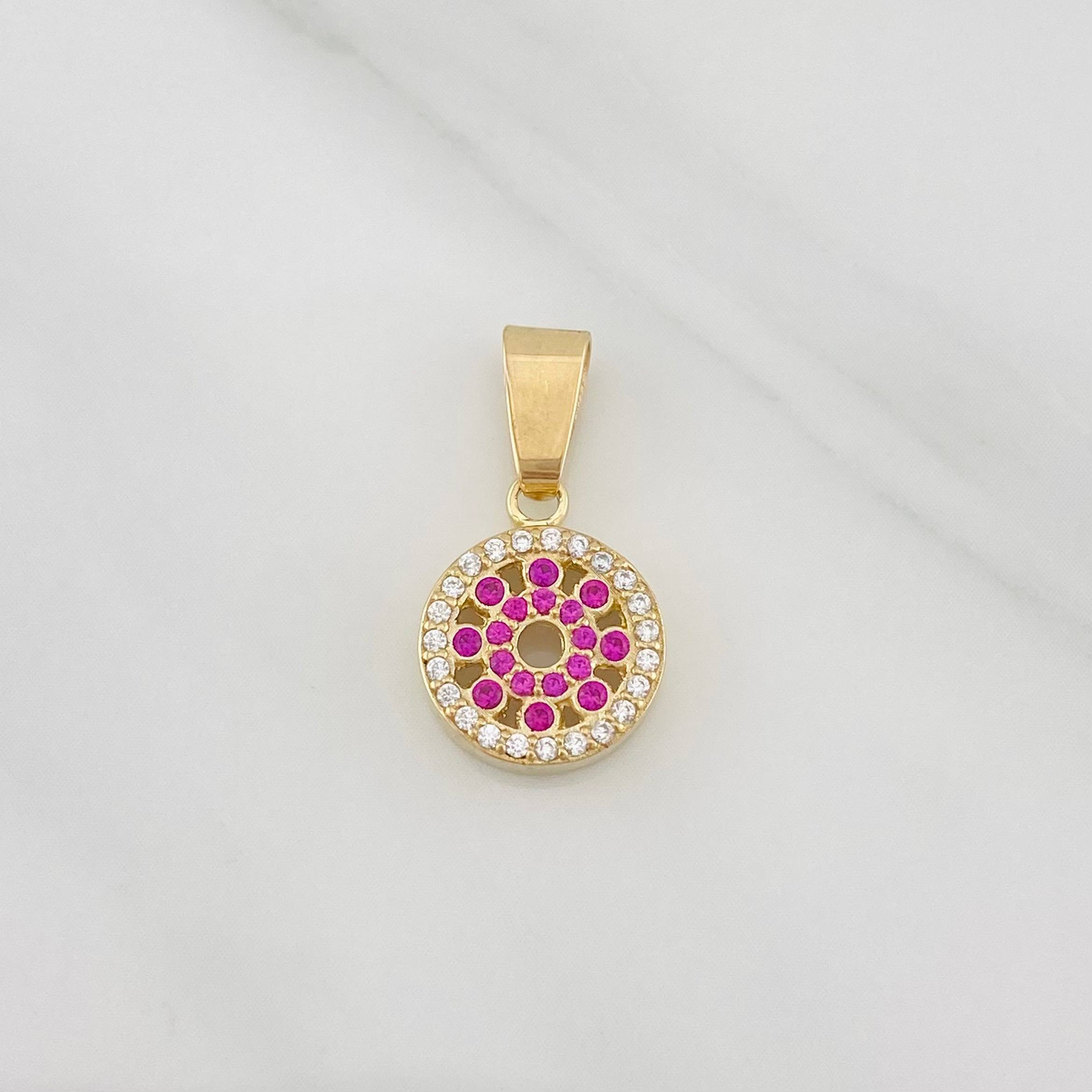 Pendant Protective Eye 2g / 3/4 in Yellow Gold 18K