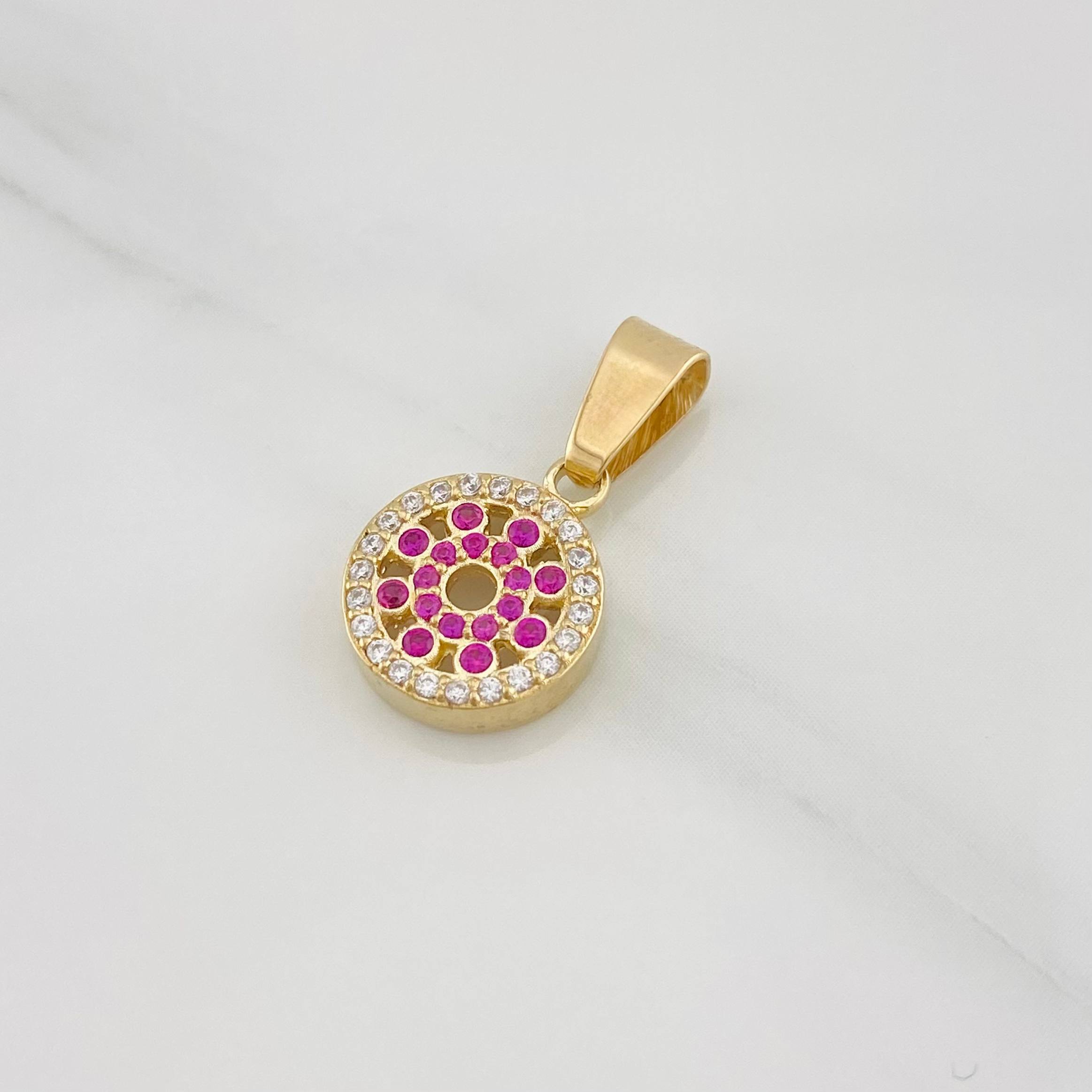 Pendant Protective Eye 2g / 3/4 in Yellow Gold 18K