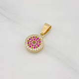 Pendant Protective Eye 2g / 3/4 in Yellow Gold 18K