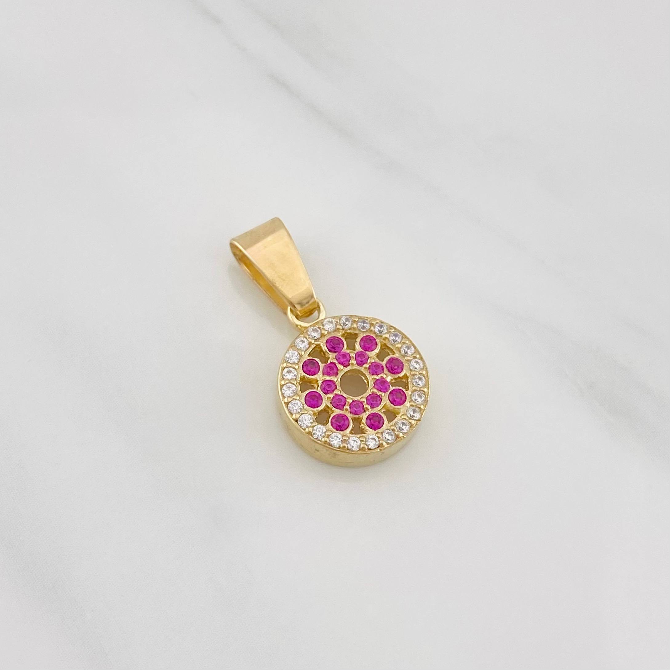 Pendant Protective Eye 2g / 3/4 in Yellow Gold 18K
