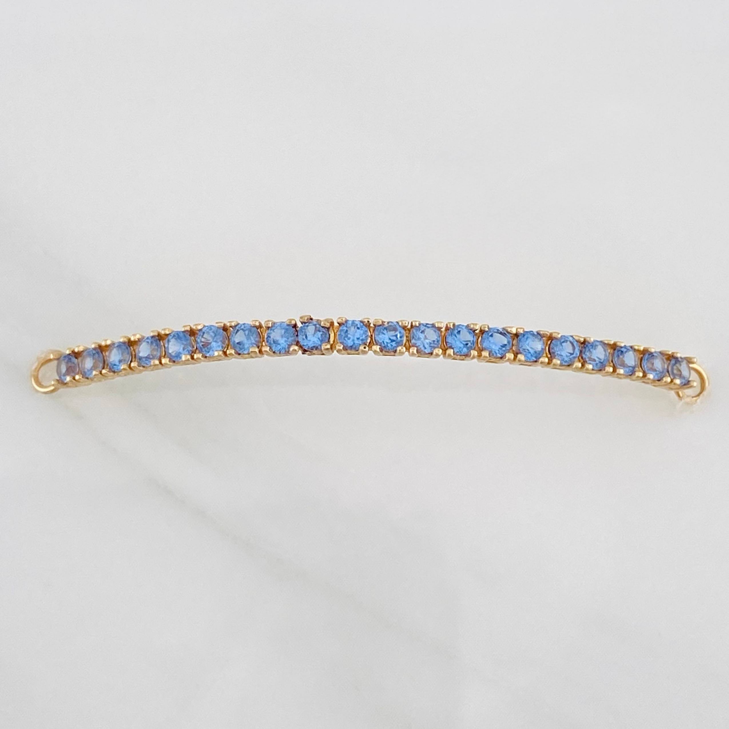 Charm Tennis 1.75g / 1 3/4 in 18K Yellow Gold