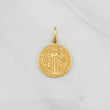 Pendant Medal of Saint Benedict 1.75g / 1 in 18K Yellow Gold