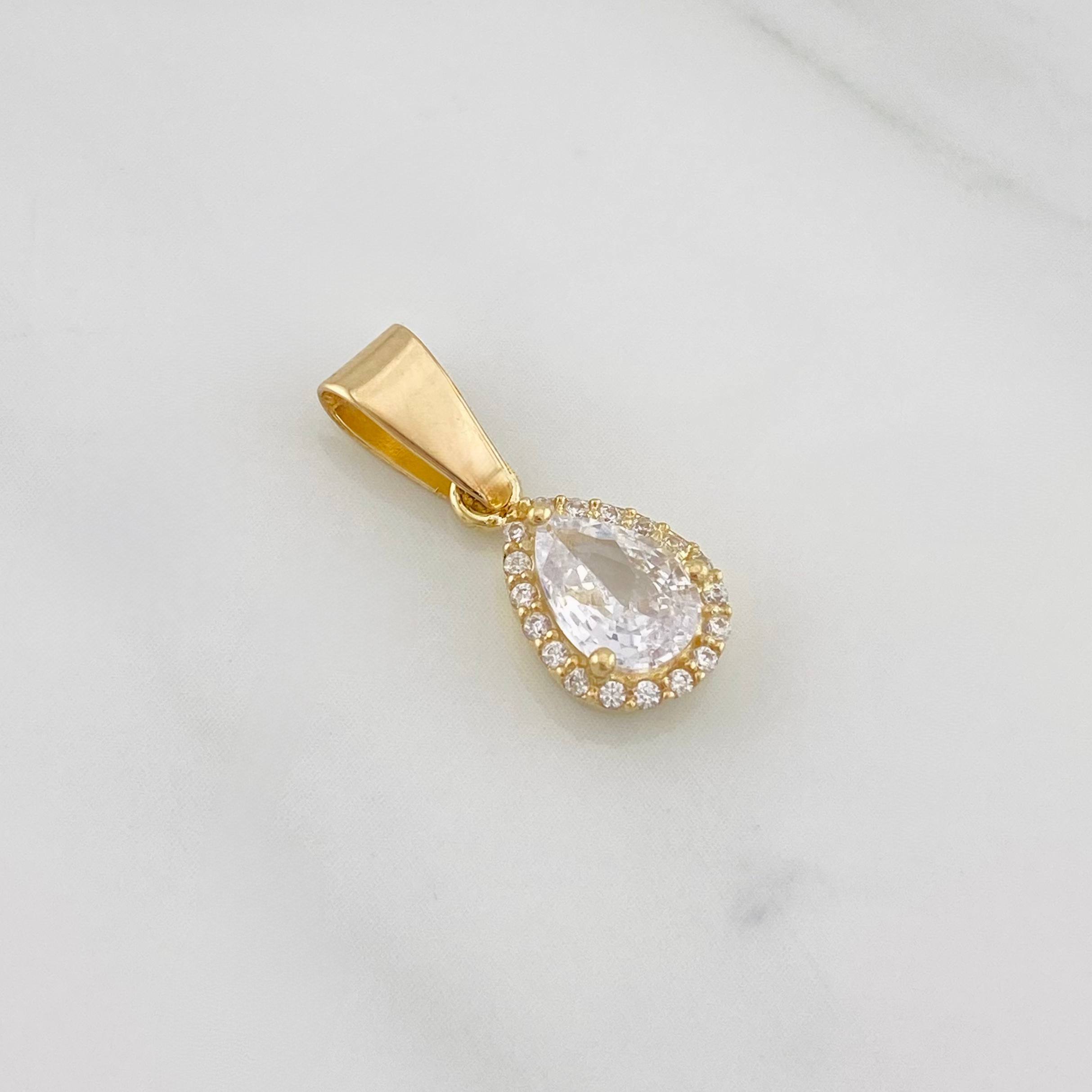 Pendant Drop 1.4g / 3/4 in 18K Yellow Gold