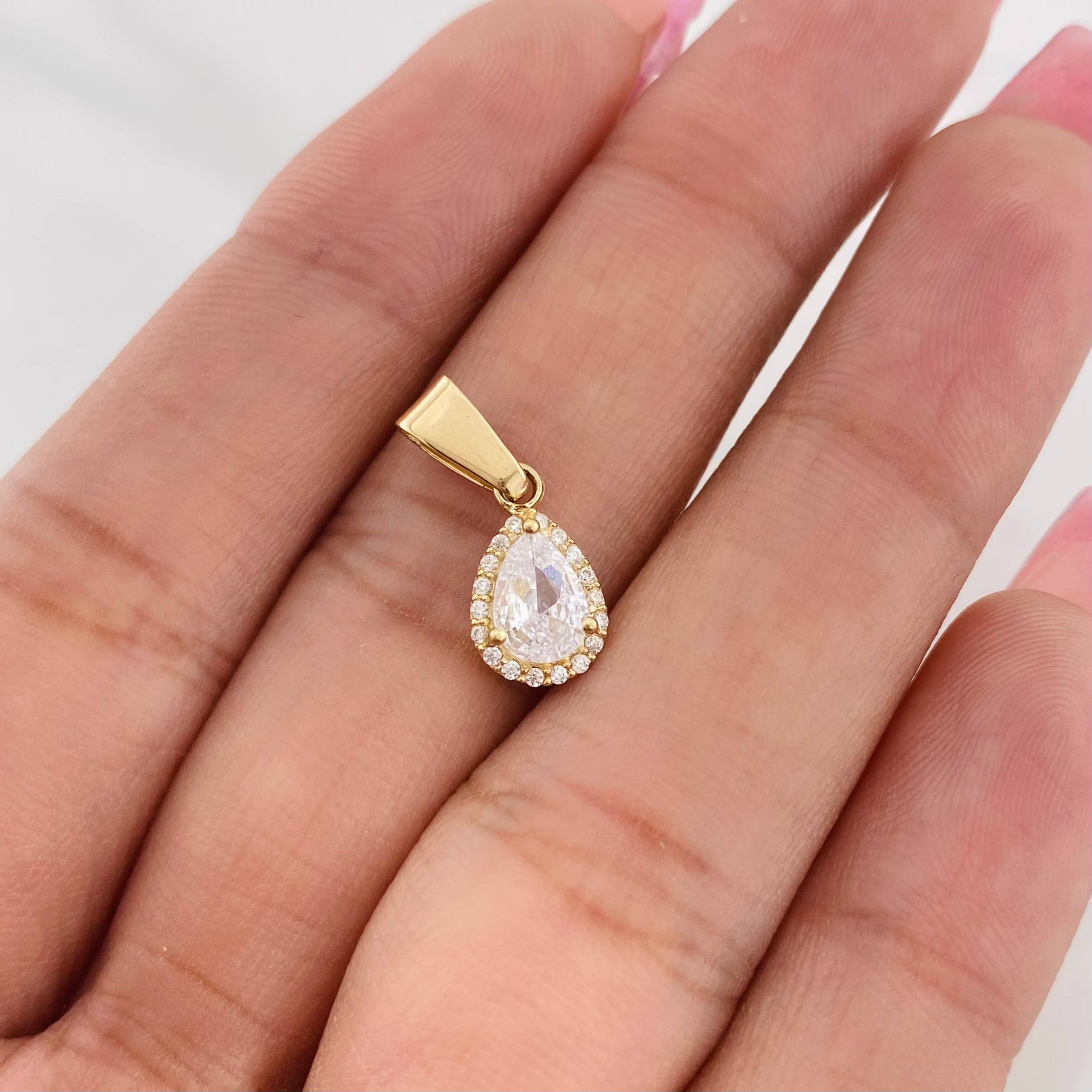 Pendant Drop 1.4g / 3/4 in 18K Yellow Gold