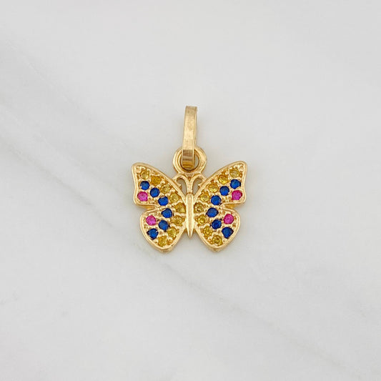 Dije Mariposa 1.05g / 1/2 in Oro Amarillo 18K