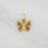 Pendant Butterfly 1.15g / 1/2 in Yellow Gold 18K