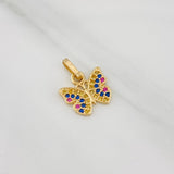Pendant Butterfly 1.05g / 1/2 in Yellow Gold 18K