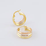Candongas Aleja 2.75g / 2cm Tres Oros 18K