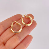 Candongas Aleja 2.75g / 2cm Tres Oros 18K