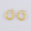 Candongas Ozy 1.3g / 1/2 in Oro Amarillo 18K
