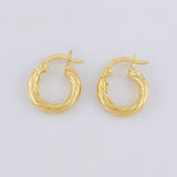 Candongas Ozy 1.2g / 1/2 in Oro Amarillo 18K