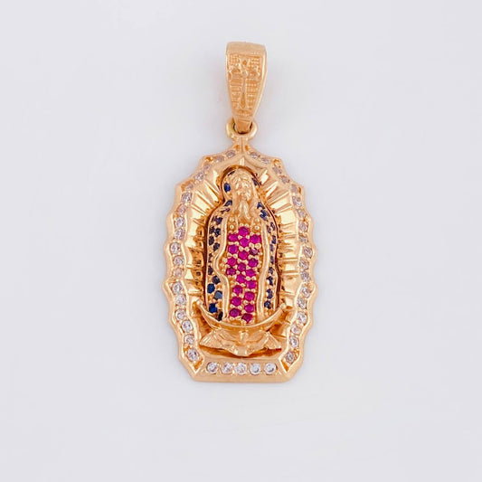 Pendant Virgin Guadalupe 5.5g / 1 1/2 in Rose Gold 18K