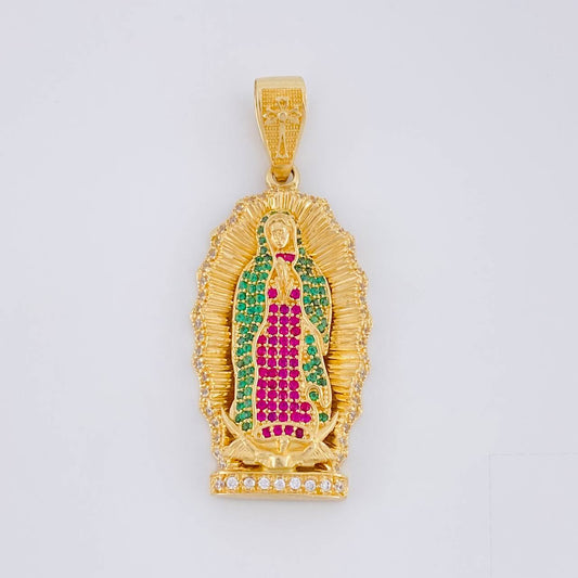 Pendant Virgin Guadalupe 10.95g / 2 in Yellow Gold 18K