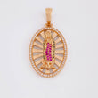 Dije Virgen Guadalupe 8g / 1 1/2 in Oro Rosa 18K