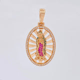 Dije Virgen Guadalupe 8g / 1 1/2 in Oro Rosa 18K