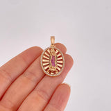 Dije Virgen Guadalupe 8g / 1 1/2 in Oro Rosa 18K