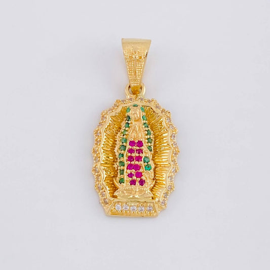 Pendant Virgin of Guadalupe 2.55g / 1 in Yellow Gold 18K