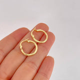Candongas Arielle 1.15g / 3/4 in Oro Amarillo 18K