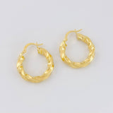 Candongas Lupe 2.75g / 3/4 in Oro Amarillo 18K