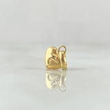 Pendant Heart Dolphin In Between 0.3gr / 1.3cm / Yellow Gold 18K ©